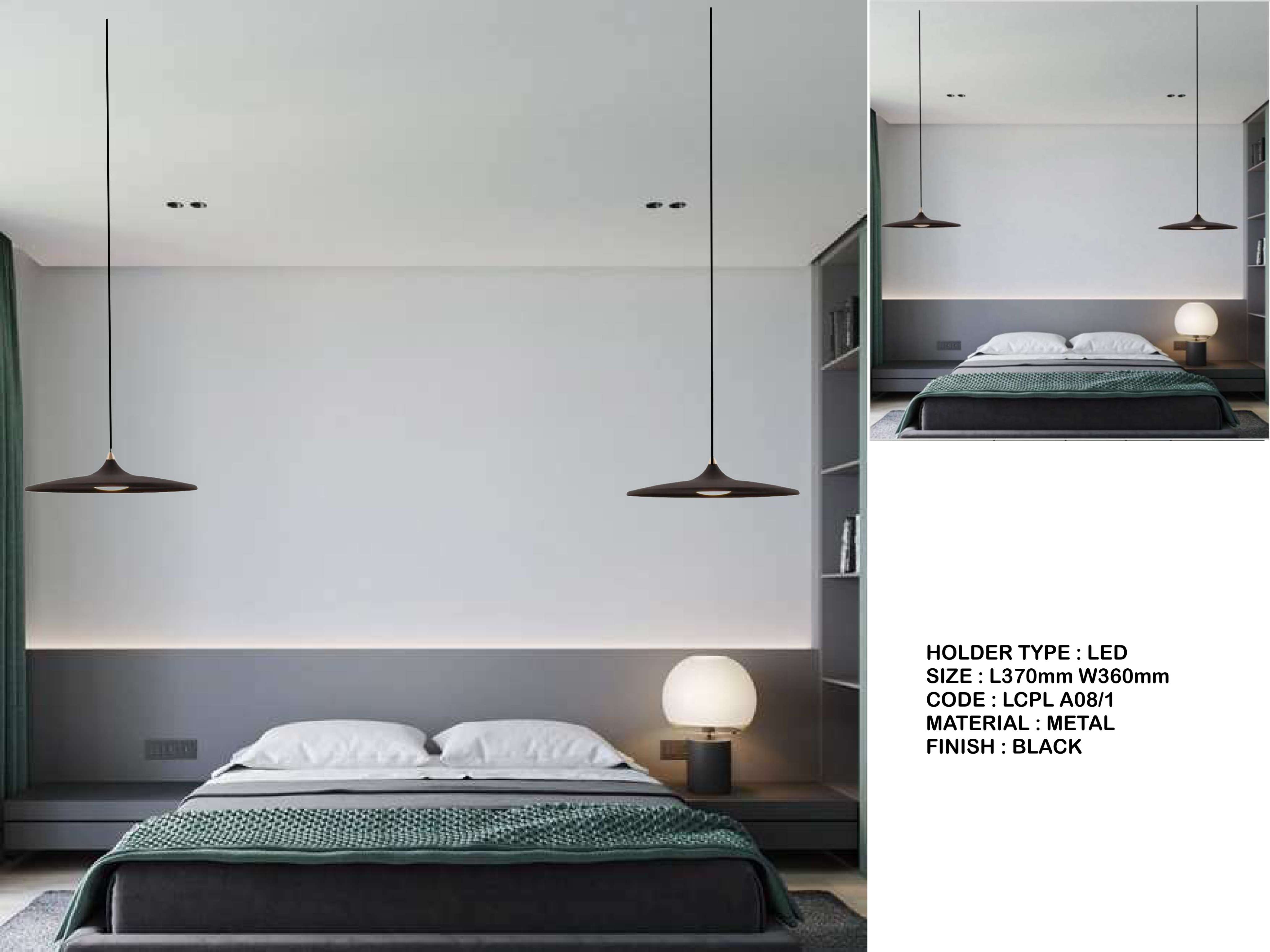 Beyond Lights - Black Pendant Light- LCHL